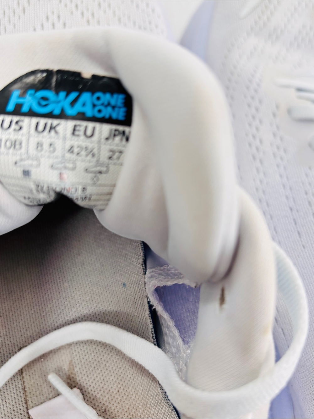 Hoka Running shoes white size 10.5B - Picture 11 of 11